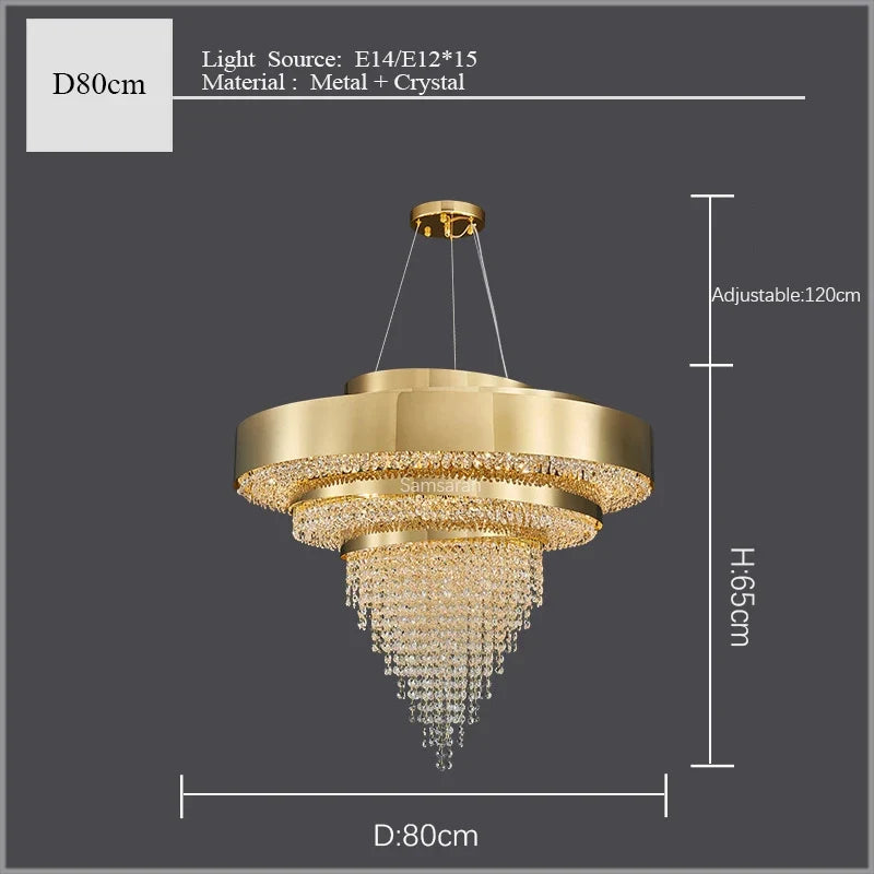lustre en cristal design moderne pour une décoration élégante