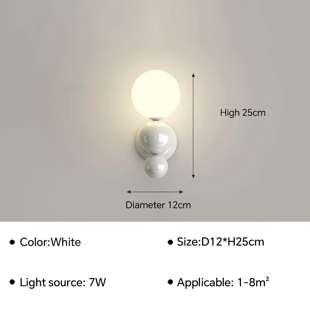 applique murale led nordique créative pour décoration intérieure