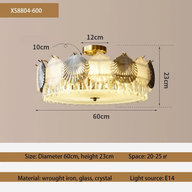 lustre design moderne cristal français led créatif