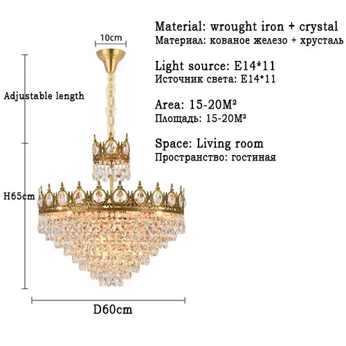 lustre en cristal pour un éclairage élégant et raffiné