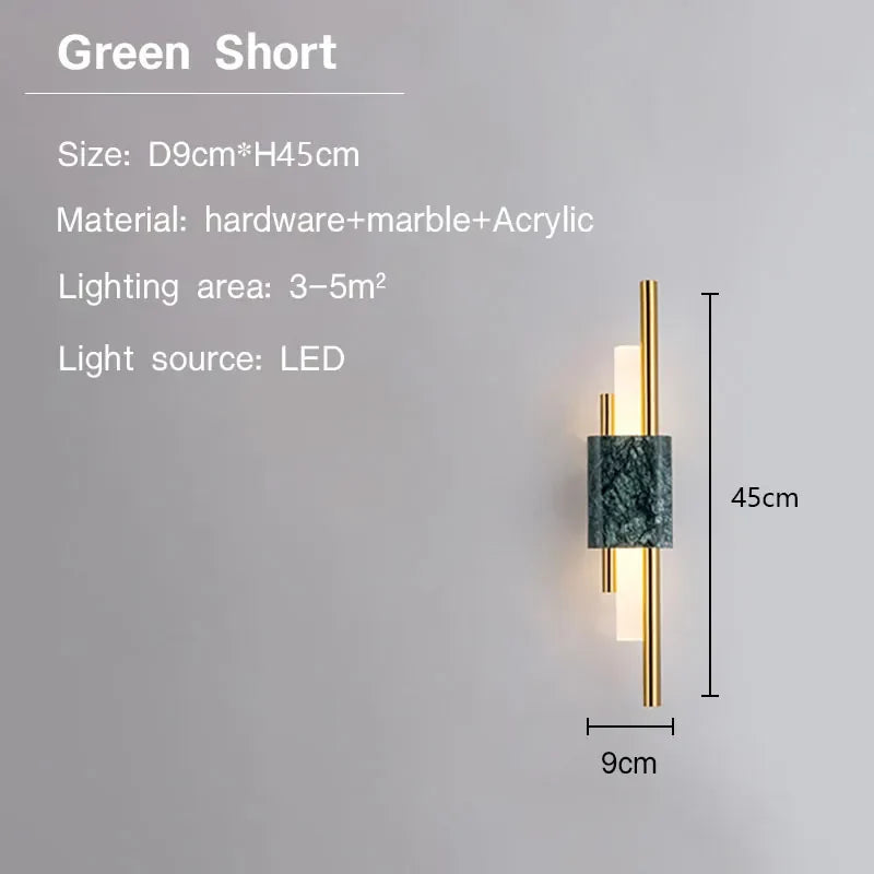 Applique led marbre moderne décoratif