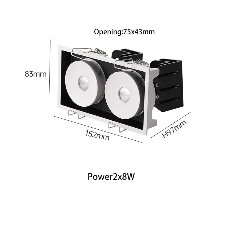 Saiyo – projecteur Led encastrable avec ange réglable