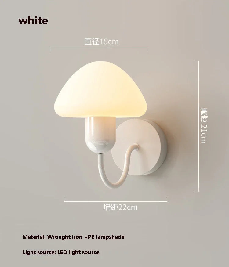applique murale champignon led décoration intérieure moderne élégante