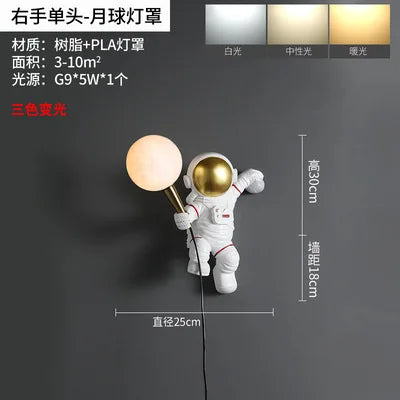 applique murale astronaute décoration chambre enfant créative