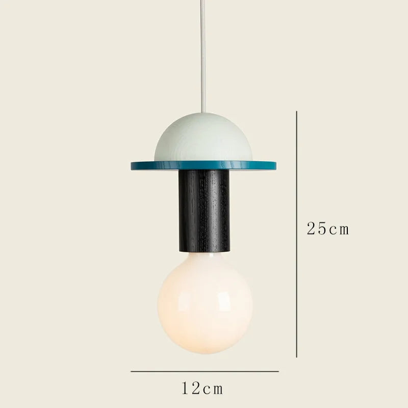 Bois moderne suspension LED lumières cuisine nordique décor à la maison lampe suspendue Restaurant plafond Lustre Lustre chambre luminaire