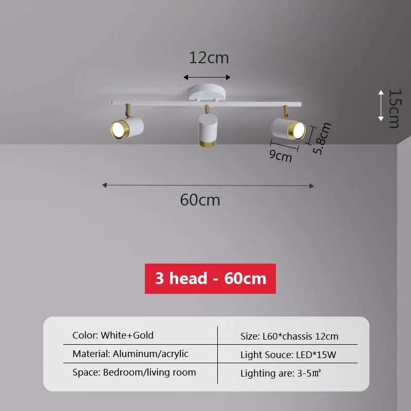plafonnier led moderne à bande lumineuse décorative pour intérieur
