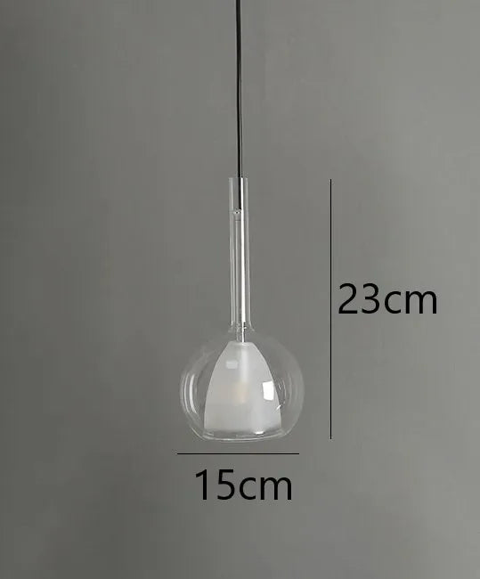 suspension en verre design nordique moderne pour éclairage décoratif