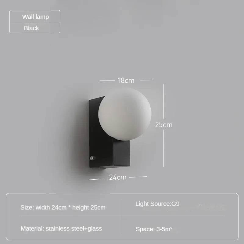 applique murale minimaliste en acier inoxydable pour intérieur moderne