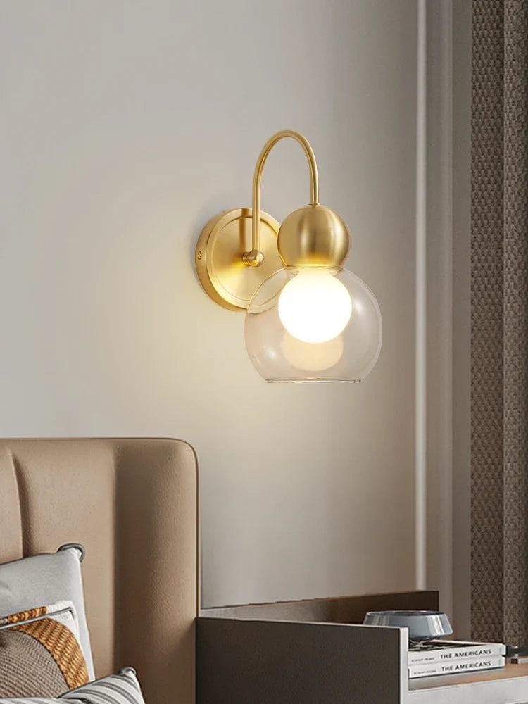 applique murale en cuivre style postmoderne pour intérieur minimaliste