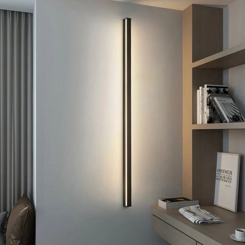 applique murale led cuboïde minimaliste en aluminium avec télécommande gradation