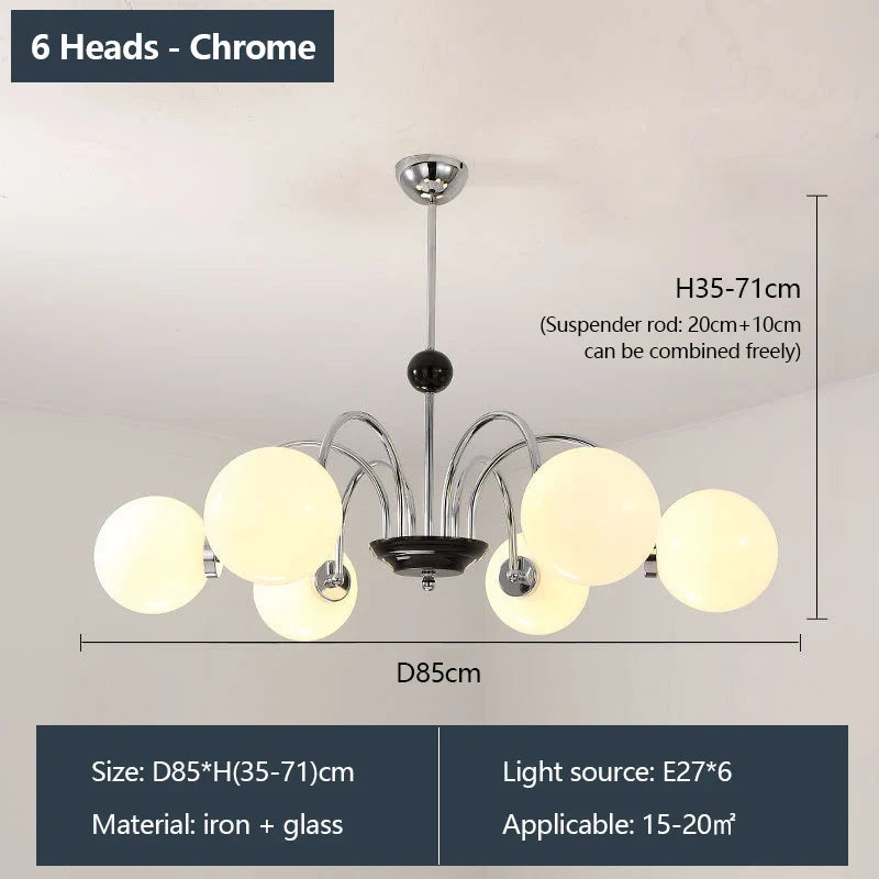 lustre rétro romantique avec protection des yeux et lumière douce