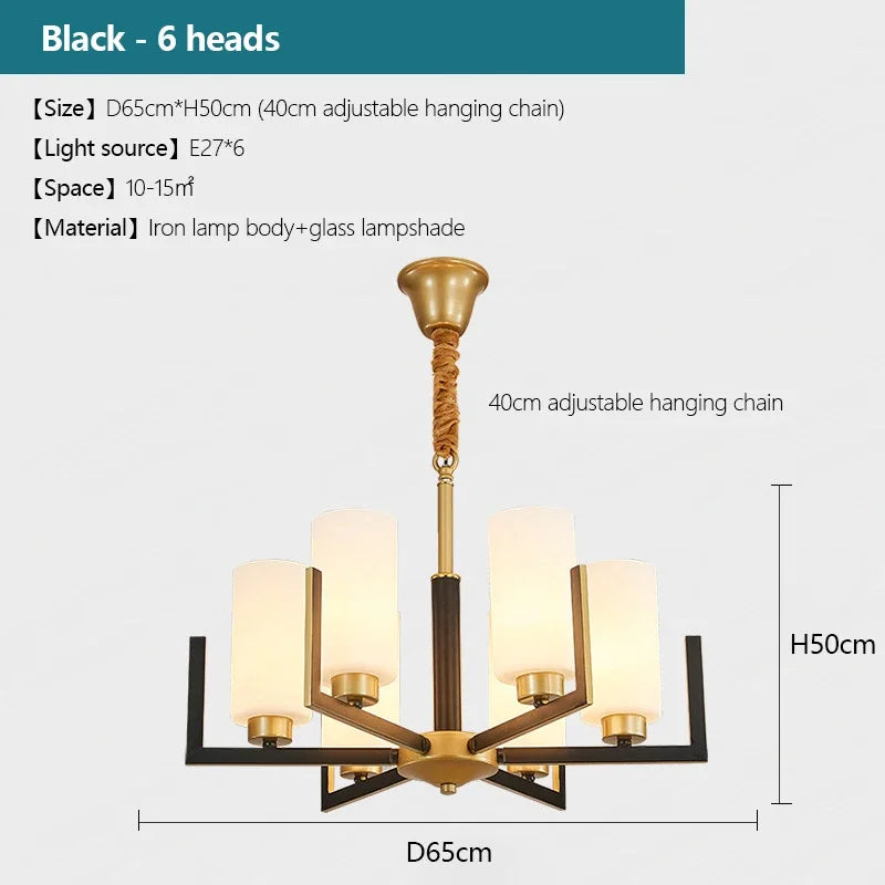lustre style chinois rétro led design luxe suspension luminaire