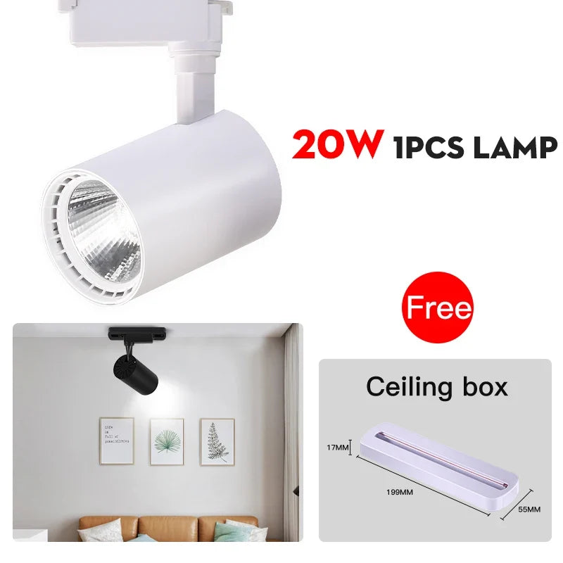 spot led de suivi pour éclairage intérieur moderne