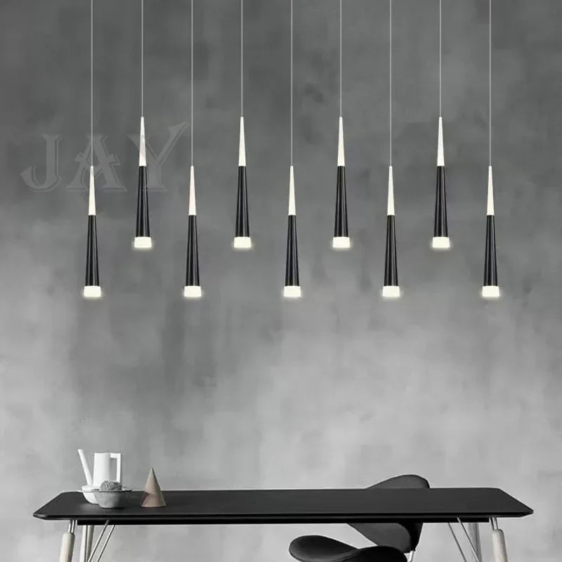 lustre lumineux conique à led design moderne nordique