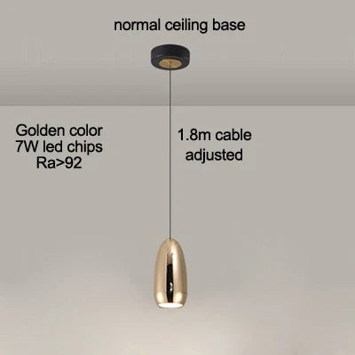 suspension led minimaliste avec gradation tactile et irc élevé
