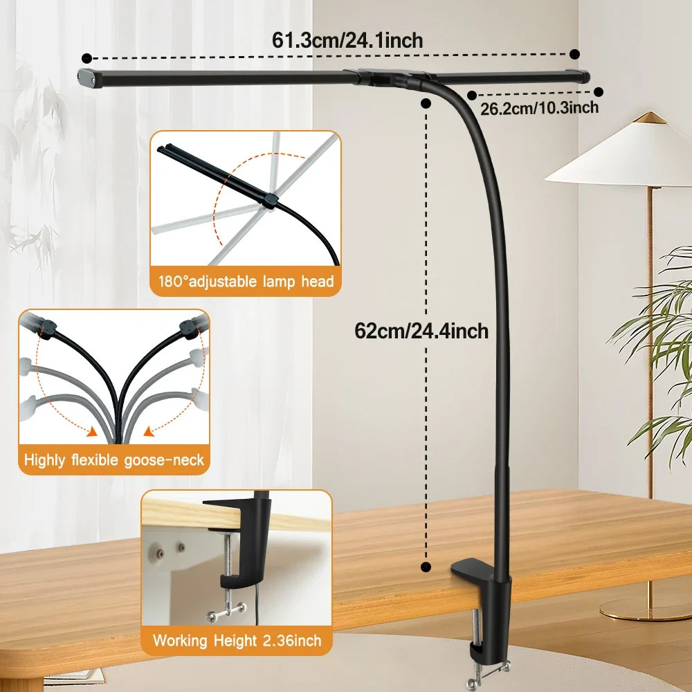 Lampes de bureau Led à Double tête