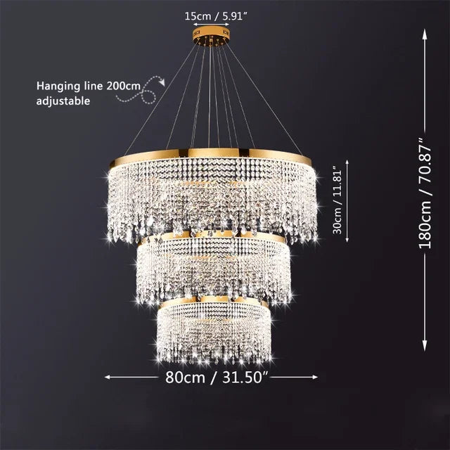 plafonnier led moderne en cristal luminaire décoratif d'intérieur
