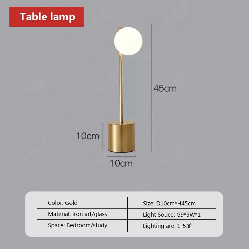 lampadaire moderne en fer et verre pour décoration intérieure nordique