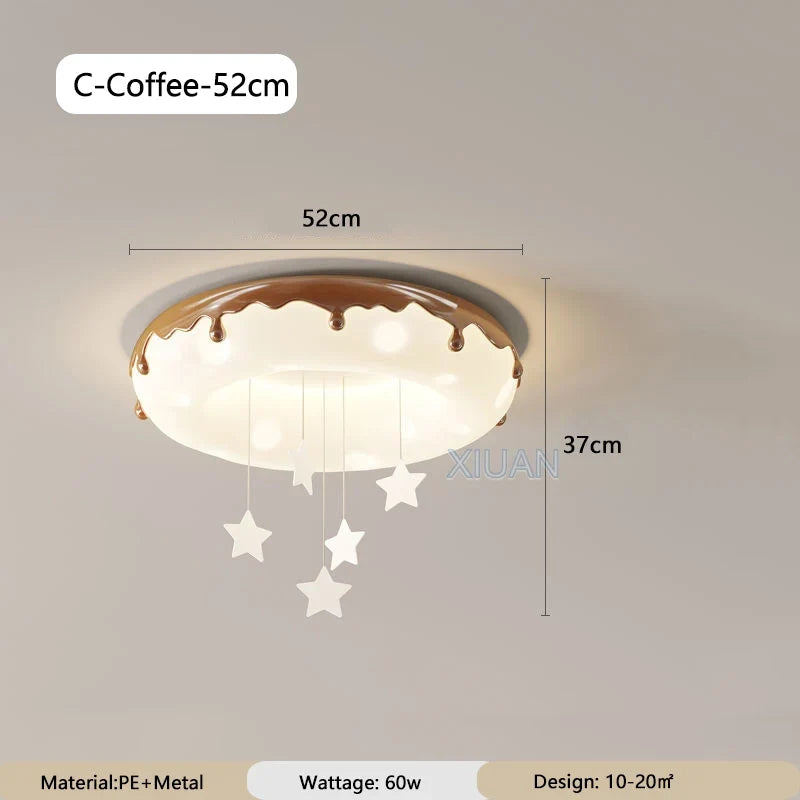 lustre donuts lampe ronde à bulles pour enfants protection des yeux