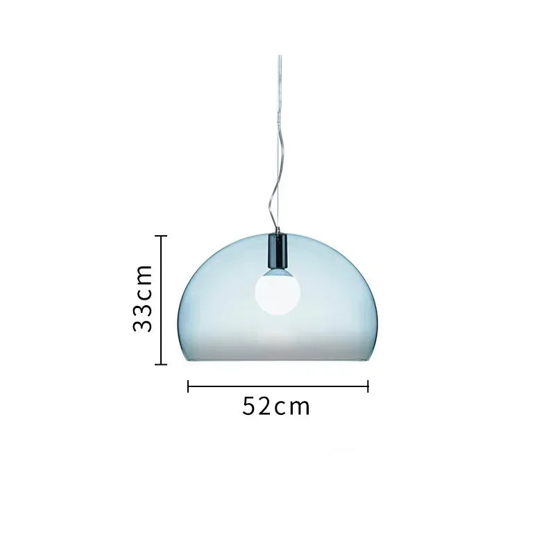 Italian Designer Dome Pendant Lamp Colorful Acrylic Chandelier Ceiling Suspenion Hanging Light with E27 Bulb