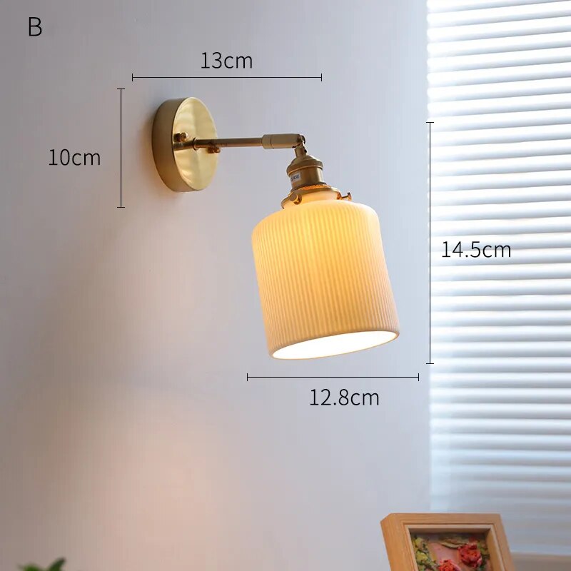 applique murale led iwhd nordique japonaise