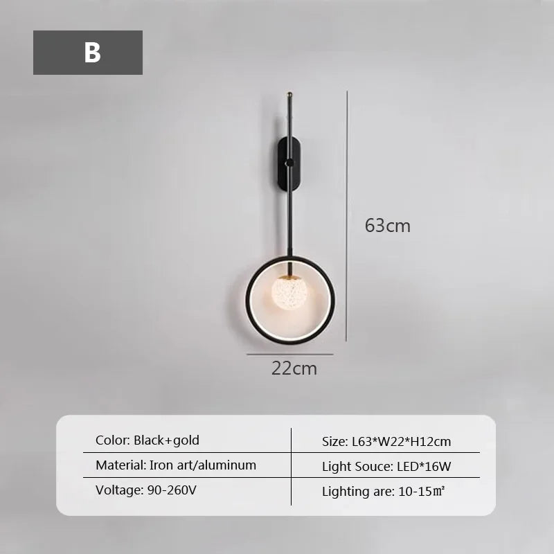 applique murale led moderne pour décoration intérieure élégante