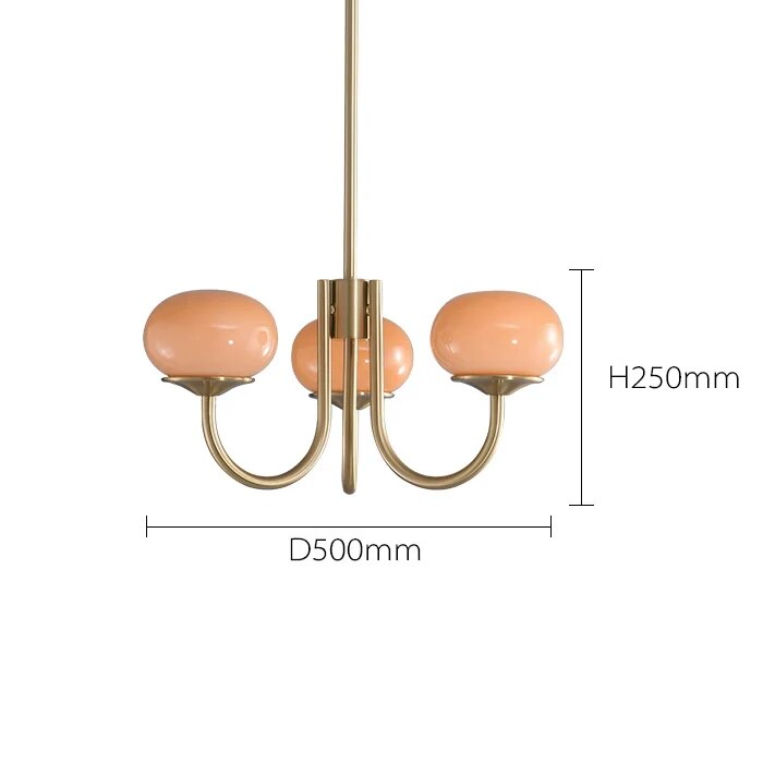 Lustre design doré nordique Simple