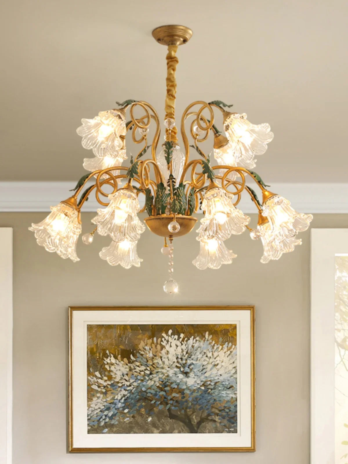lustre en cristal rustique pour éclairage intérieur industriel