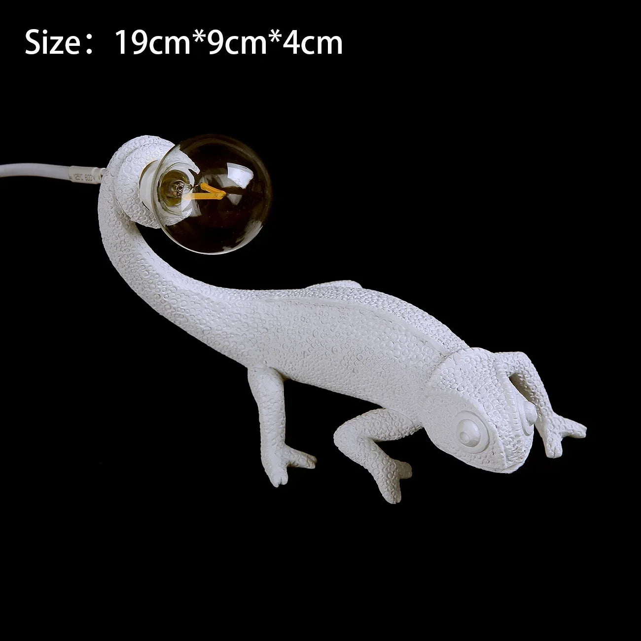 applique murale lézard mignon en résine luminaire de nuit