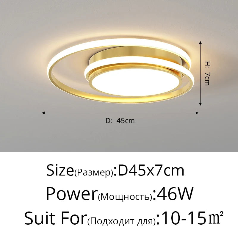 lustre moderne led pour décoration intérieure nordique élégante