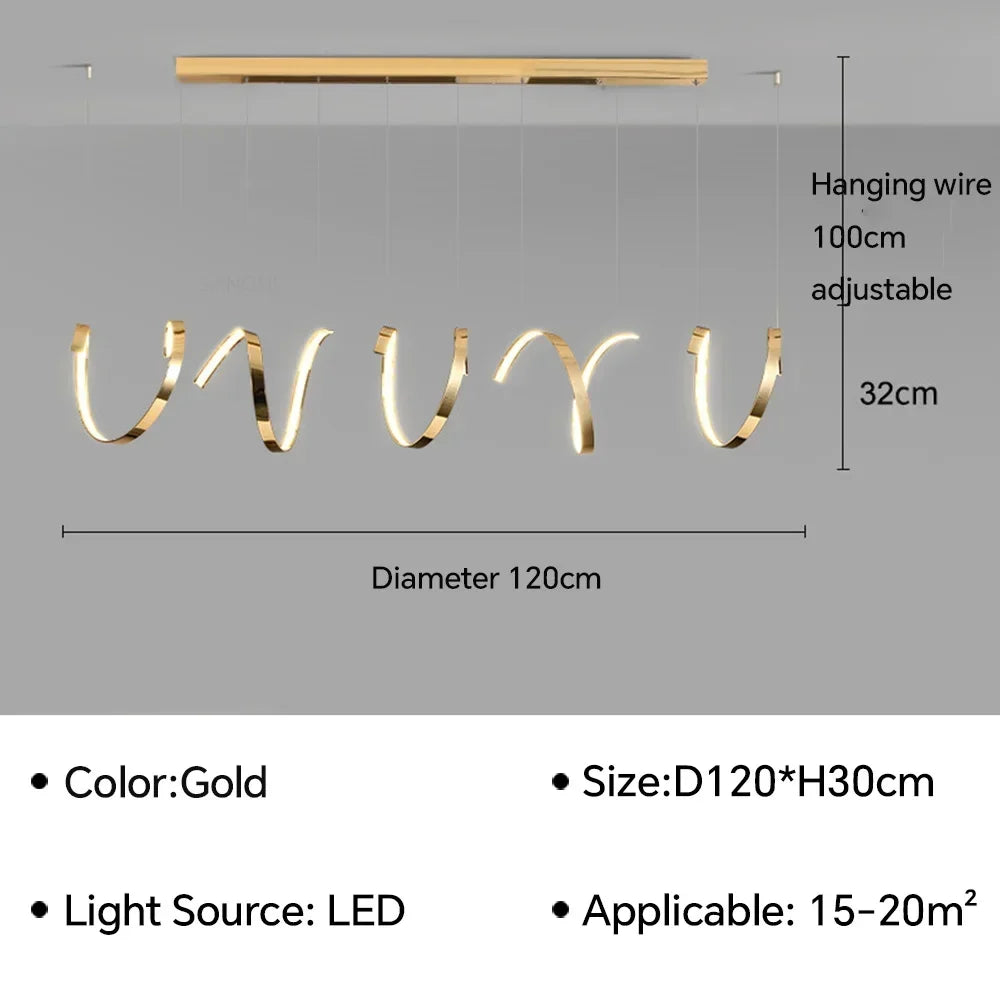 lustre moderne en suspension design irrégulier pour décoration intérieure