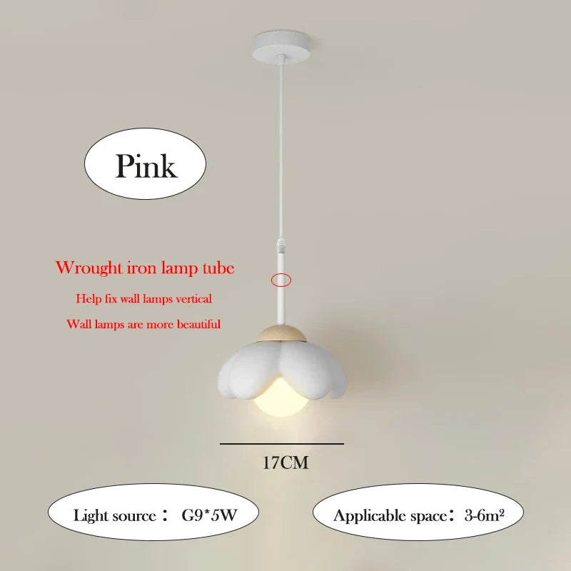 suspension moderne en forme de fleur pour chambre enfant