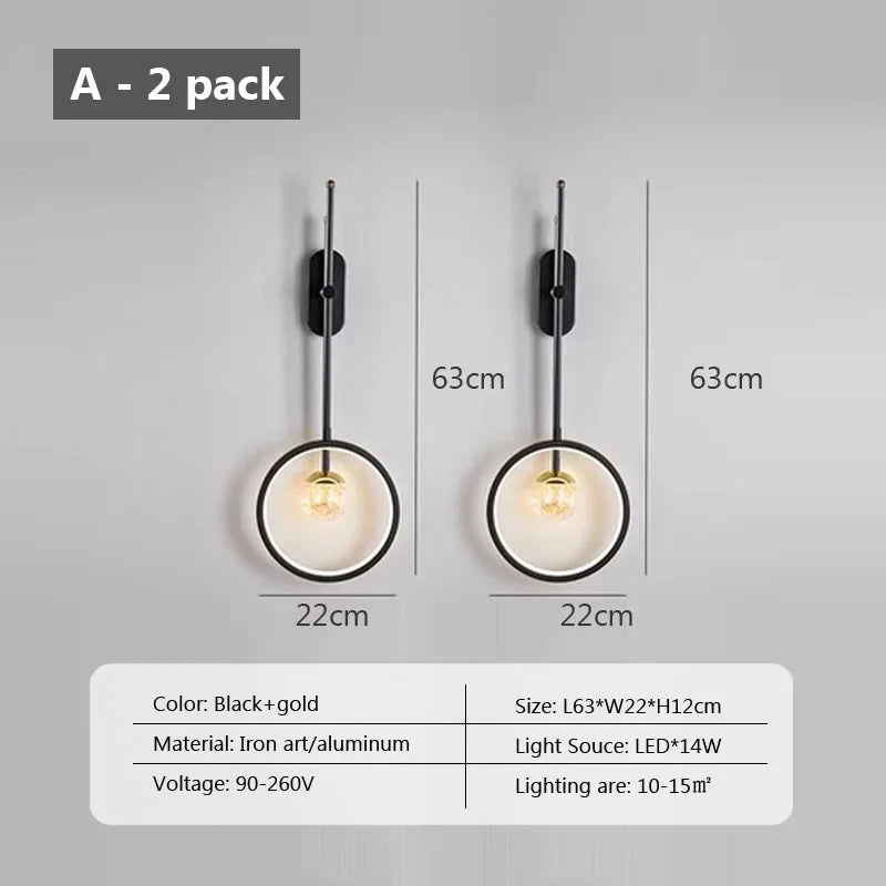 applique murale led moderne pour décoration intérieure élégante