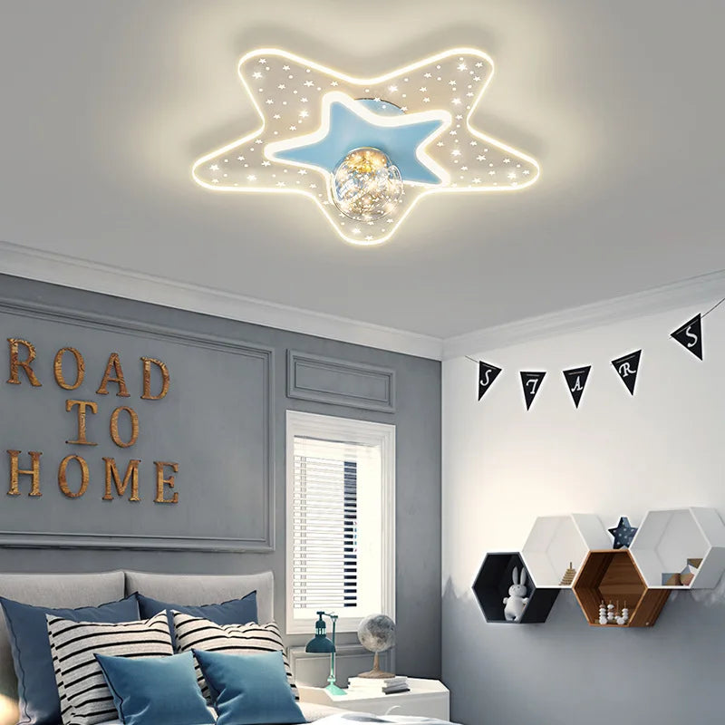 plafonnier ciel étoilé moderne pour chambre d'enfant