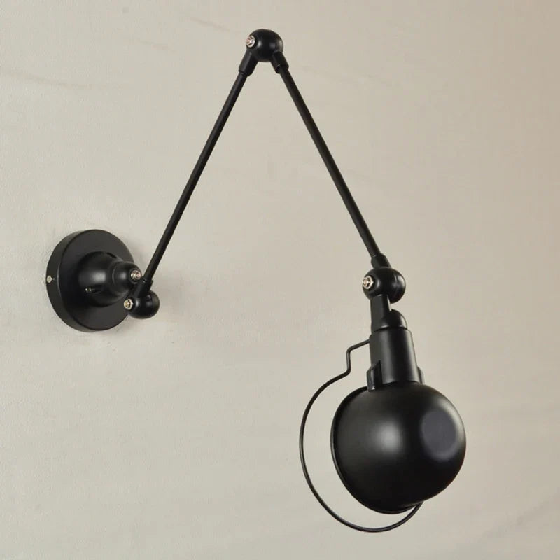 Nordique rétro réglable Joint Long bras applique créative intérieur chambre chevet бра décor à la maison fer applique murale moderne luminaria