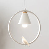 suspension modernes nordiques avec suspension oiseau led