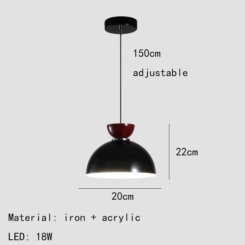 lustre moderne réglable cordon métallique pour intérieur design