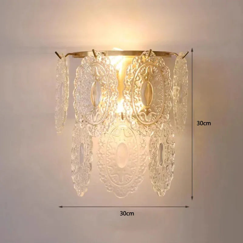applique murale en verre design pour décoration intérieure moderne