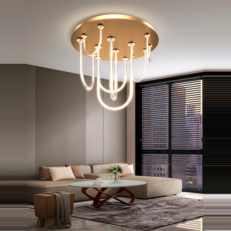 lustre led dimmable postmoderne ceinture magique 2022 nouvelle tendance