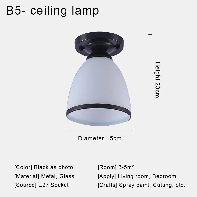 applique murale led rétro nordique moderne pour décoration intérieure