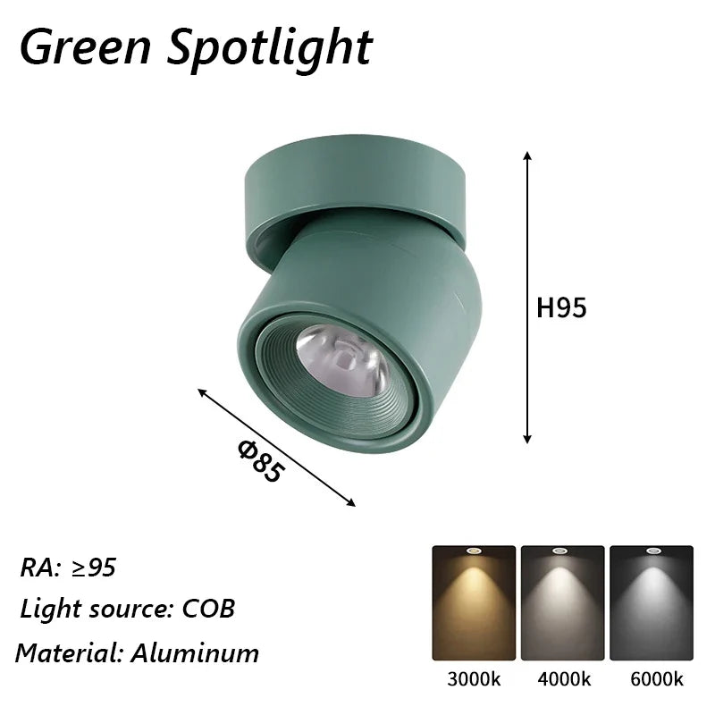 spot led brilm moderne intérieur aluminium downlight réglable 360°