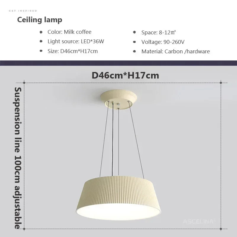 lustre moderne nordique à led pour intérieur