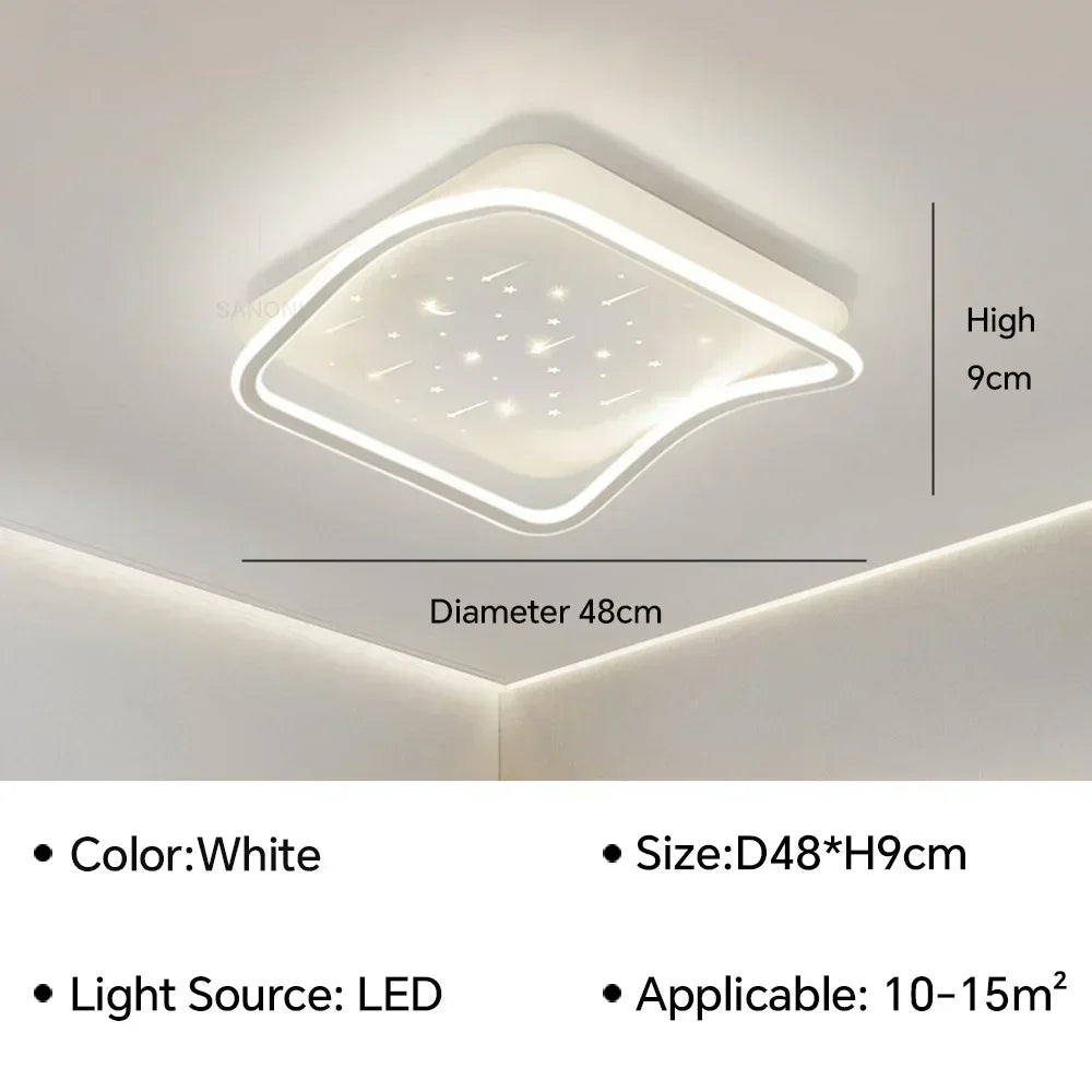 lustre moderne à leds pour décoration intérieure élégante