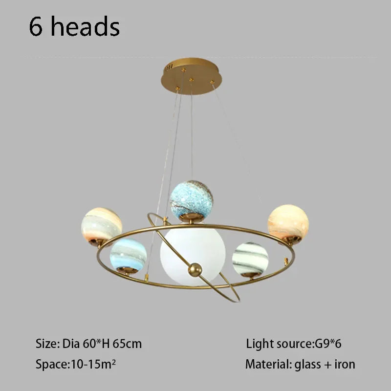 suspension créative en forme de planète pour décoration unique