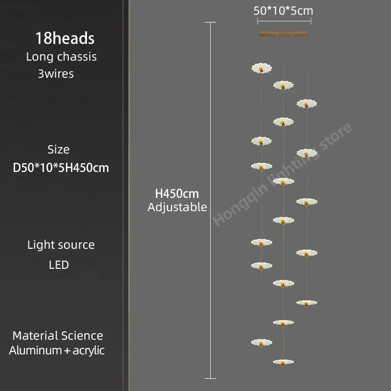lustre moderne à led pour espaces intérieurs élégants et contemporains