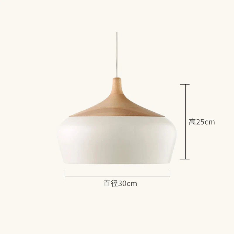 lustre en bois design nordique pour éclairage moderne