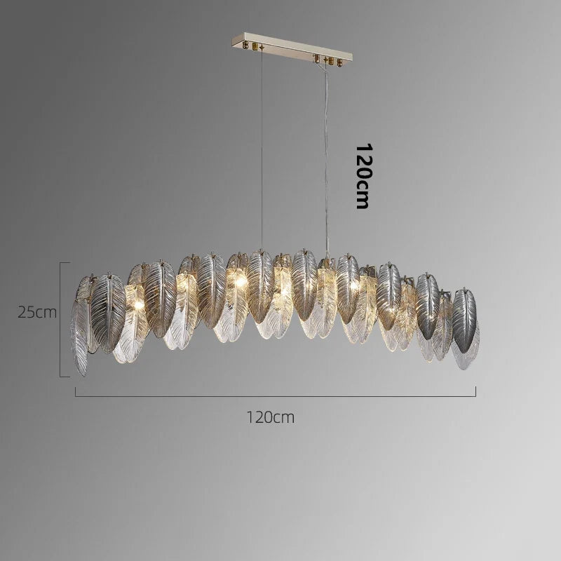 Lustre design arrondi à LED luxe