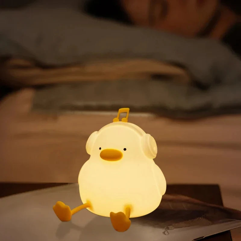 veilleuse led rechargeable usb en silicone animaux de bande dessinée