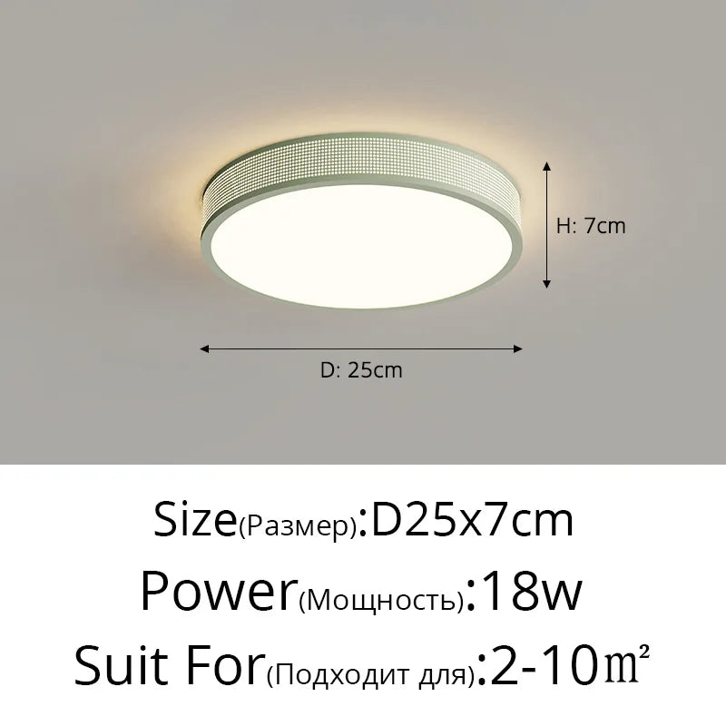 qiyimei plafonnier led style cercle carré décoratif