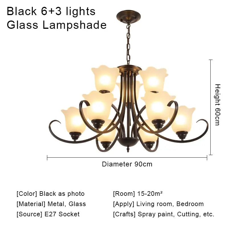 lustre cristal rétro suspension modernes pour décoration intérieure
